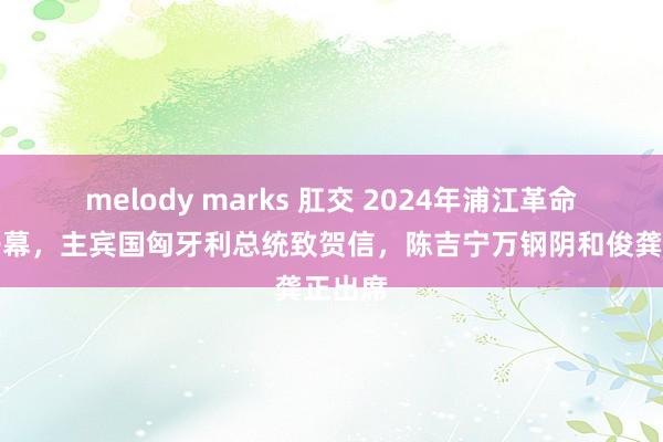 melody marks 肛交 2024年浦江革命论坛开幕，主宾国匈牙利总统致贺信，陈吉宁万钢阴和俊龚正出席