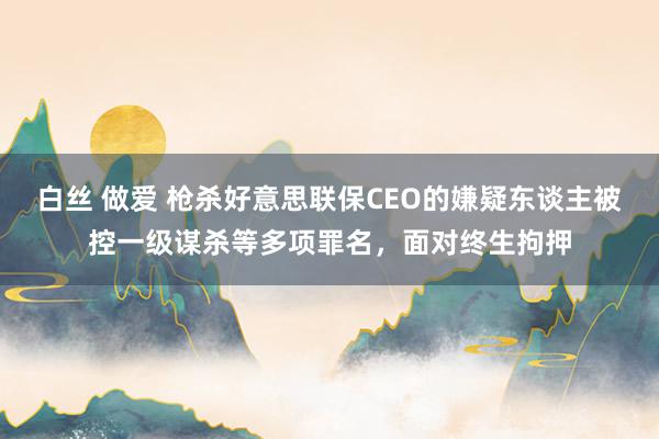 白丝 做爱 枪杀好意思联保CEO的嫌疑东谈主被控一级谋杀等多项罪名，面对终生拘押